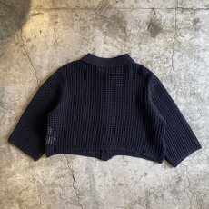 画像2: BLACK COLOR MESH DESIGN CARDIGAN / Ladies M (2)