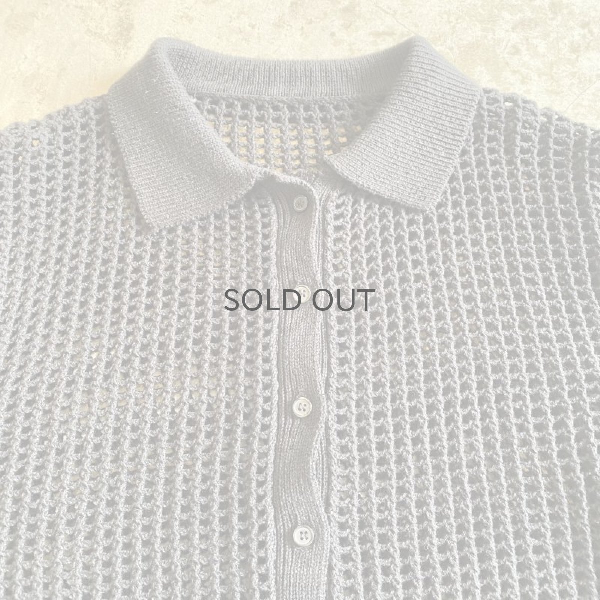 画像5: BLACK COLOR MESH DESIGN CARDIGAN / Ladies M (5)