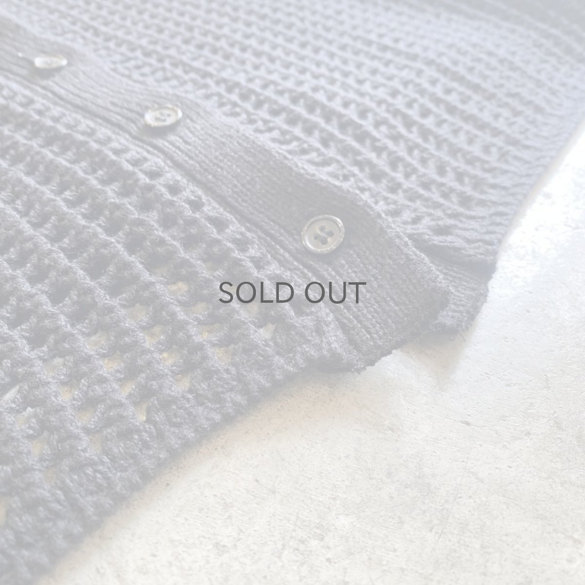画像11: BLACK COLOR MESH DESIGN CARDIGAN / Ladies M (11)