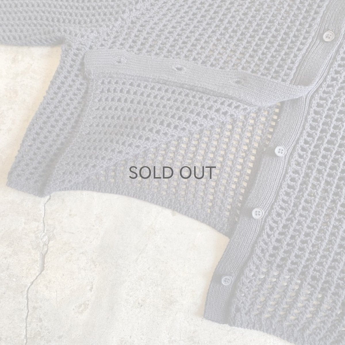 画像9: BLACK COLOR MESH DESIGN CARDIGAN / Ladies M (9)