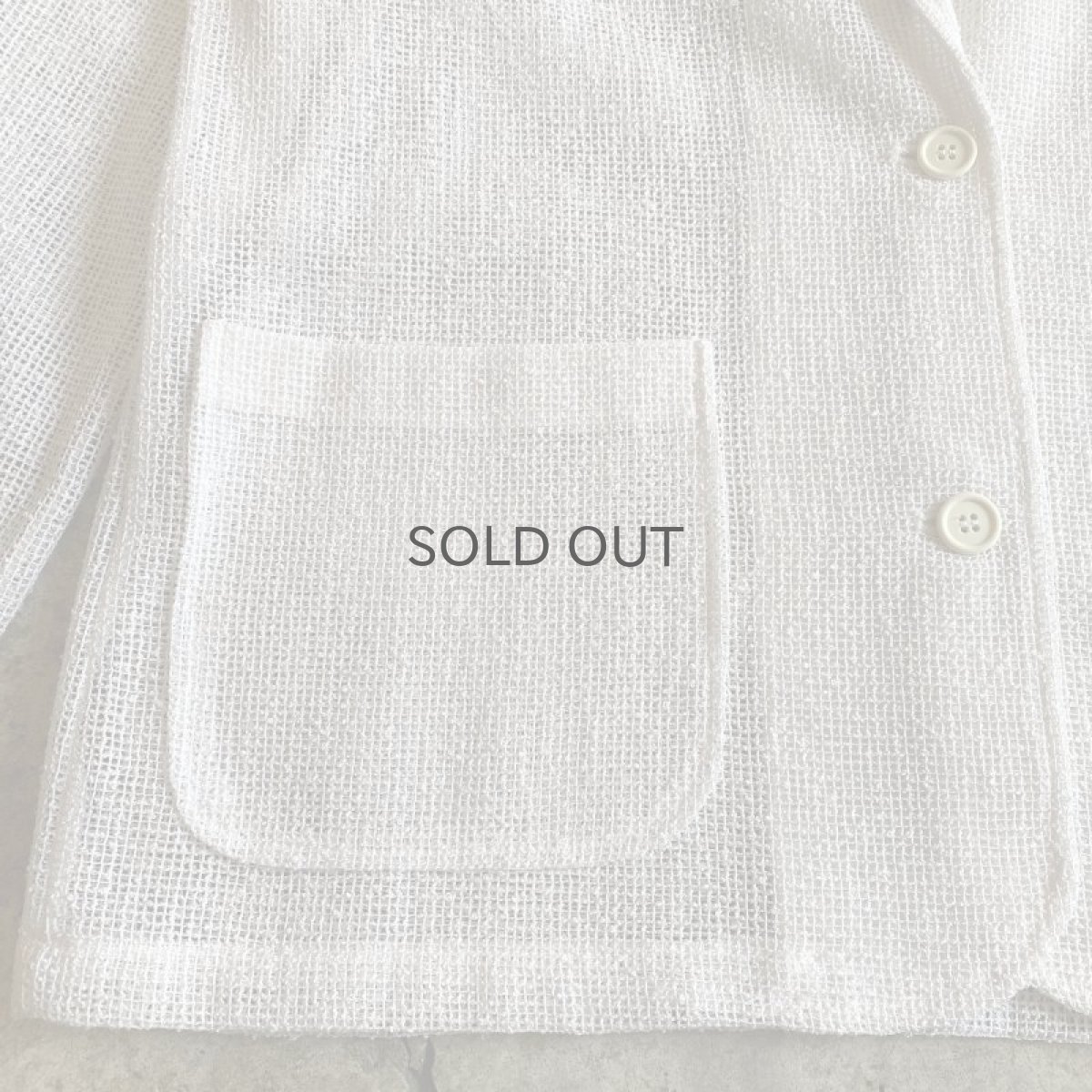 画像5: WHITE COLOR OVER DESIGN TAILORED JACKET / Ladies S(L) / MADE IN USA (5)