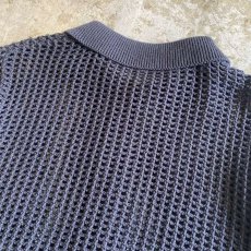 画像10: BLACK COLOR MESH DESIGN CARDIGAN / Ladies M (10)