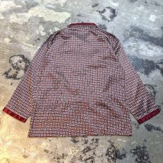 画像2: ALL OVER PATTERN L/S PAJAMA SHIRT / Mens L (2)