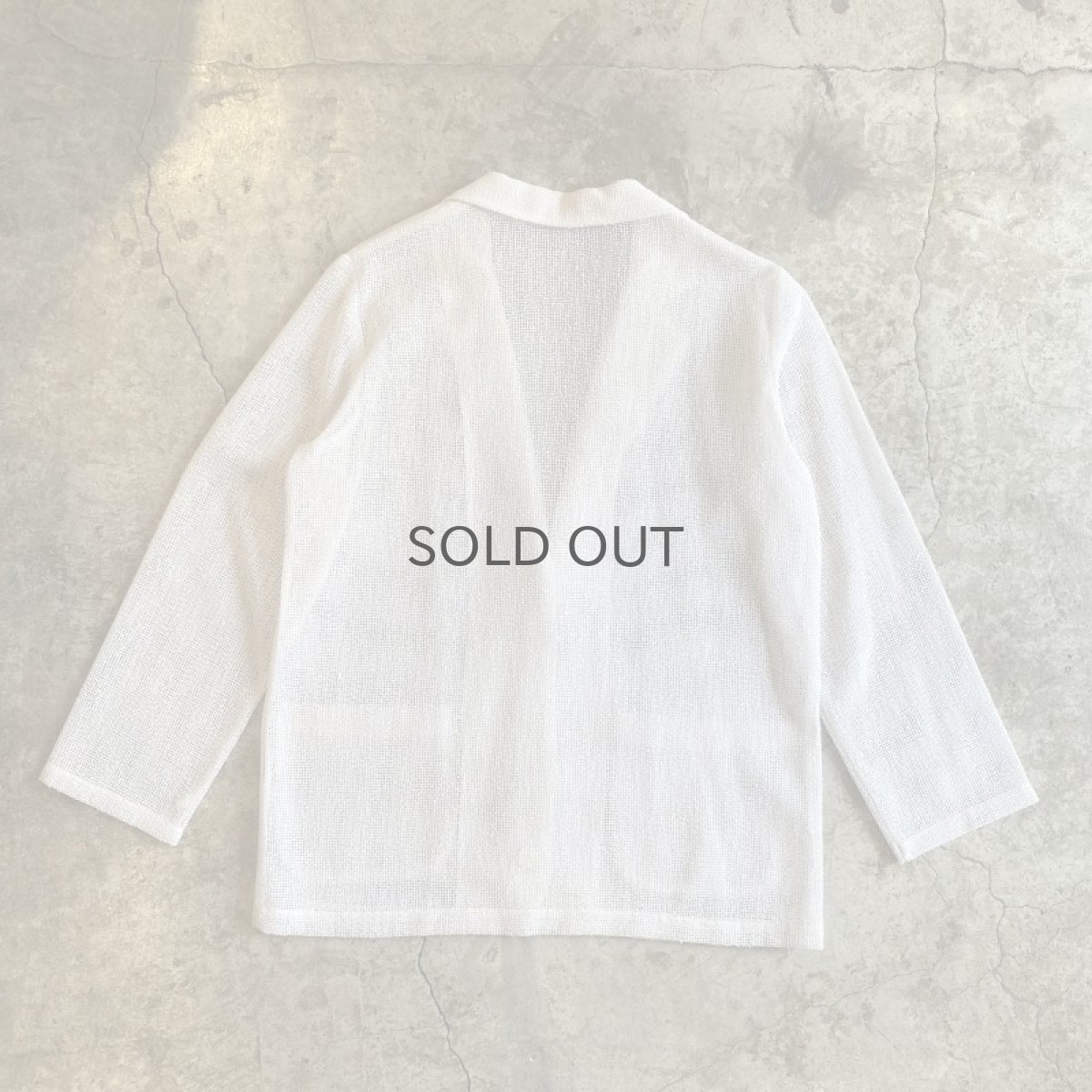 画像2: WHITE COLOR OVER DESIGN TAILORED JACKET / Ladies S(L) / MADE IN USA (2)