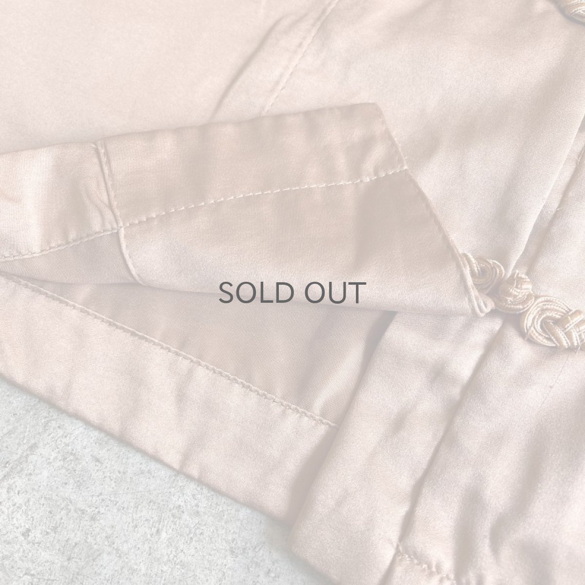 画像5: VOLUME SLEEVE DESIGN CHINA BUTTON L/S SHIRT / Ladies L (5)