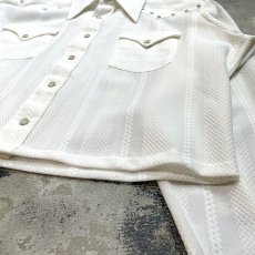 画像6: STUDS DECORATIVE SHORT LENGTH WESTERN L/S SHIRT / Mens L (6)