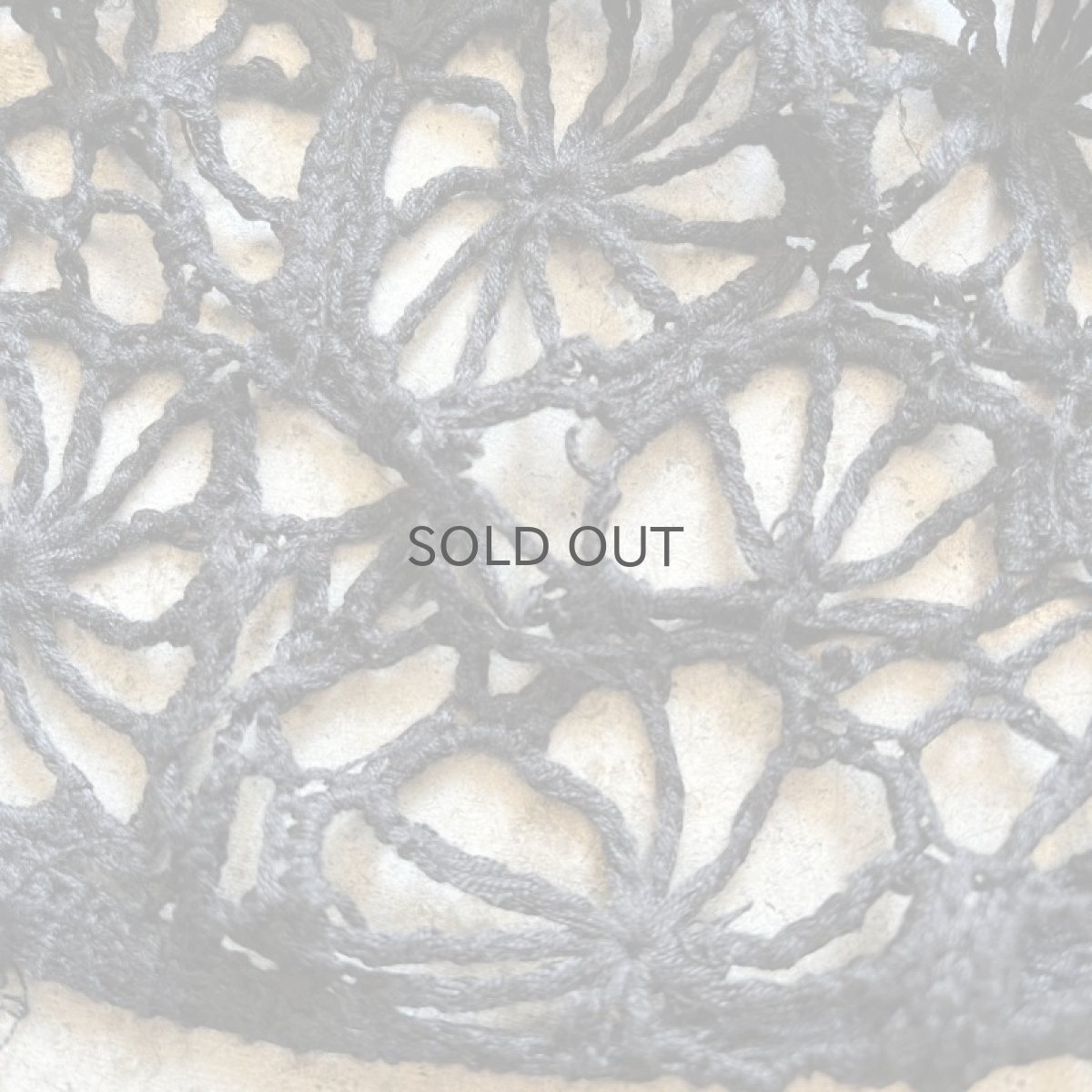 画像11: BLACK COLOR CROCHET DESIGN KNIT L/S TOPS / Ladies M (11)