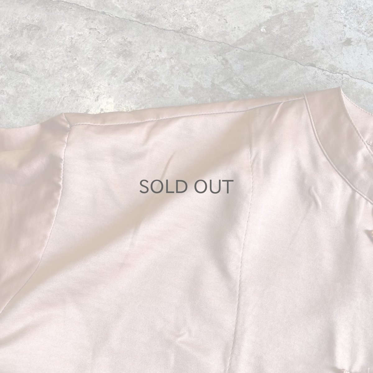 画像9: VOLUME SLEEVE DESIGN CHINA BUTTON L/S SHIRT / Ladies L (9)