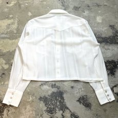 画像2: STUDS DECORATIVE SHORT LENGTH WESTERN L/S SHIRT / Mens L (2)