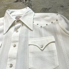 画像4: STUDS DECORATIVE SHORT LENGTH WESTERN L/S SHIRT / Mens L (4)