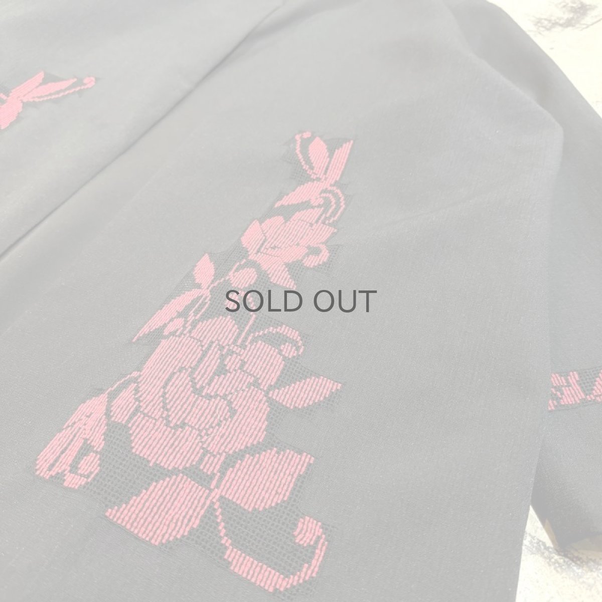 画像6: FLORAL EMBROIDERY NO COLLAR CARDIGAN / Mens M (6)