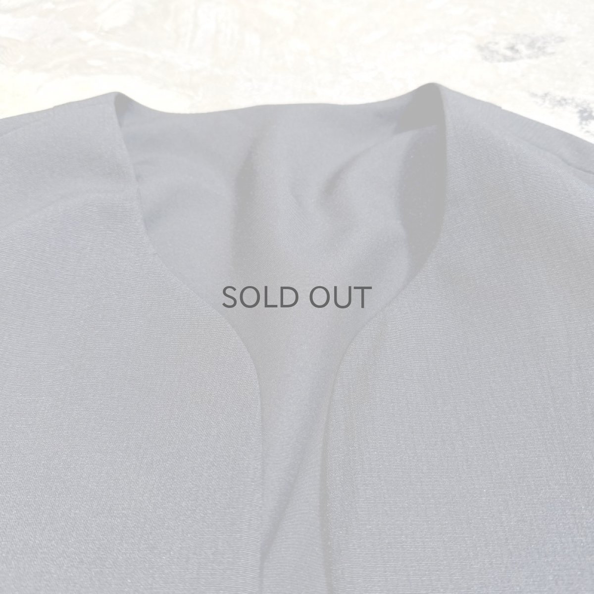 画像10: FLORAL EMBROIDERY NO COLLAR CARDIGAN / Mens M (10)