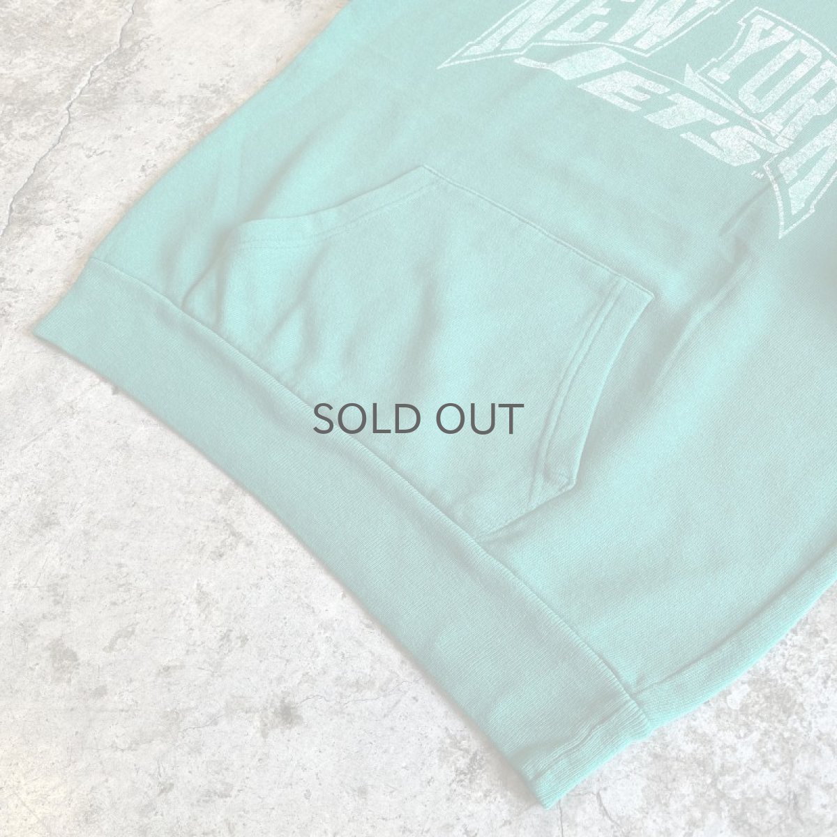 画像4: 80's【CHAMPION】"NEW YORK JETS" LOGO PRINTED DESIGN COLOR SWEAT HOODIE / Ladies M(XL) / MADE IN USA (4)