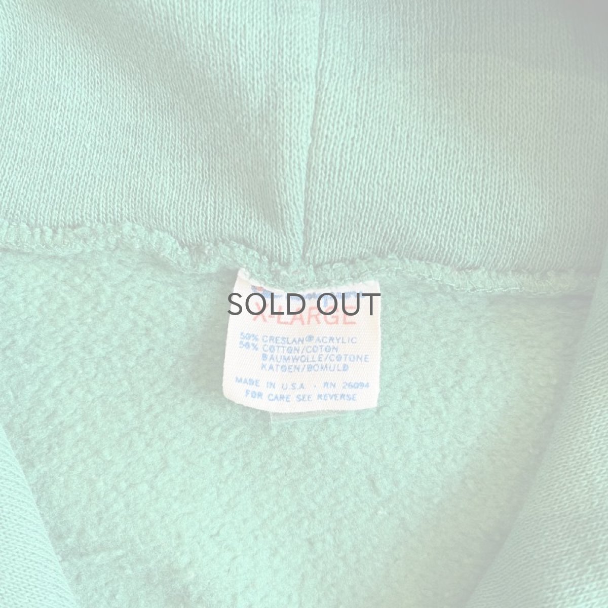 画像11: 80's【CHAMPION】"NEW YORK JETS" LOGO PRINTED DESIGN COLOR SWEAT HOODIE / Ladies M(XL) / MADE IN USA (11)