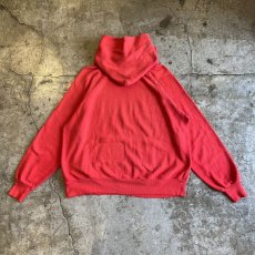 画像2: 80's OLD FRONT LOGO PRINTED DESIGN COLOR SWEAT HOODIE / Ladies M(XL) / MADE IN USA (2)