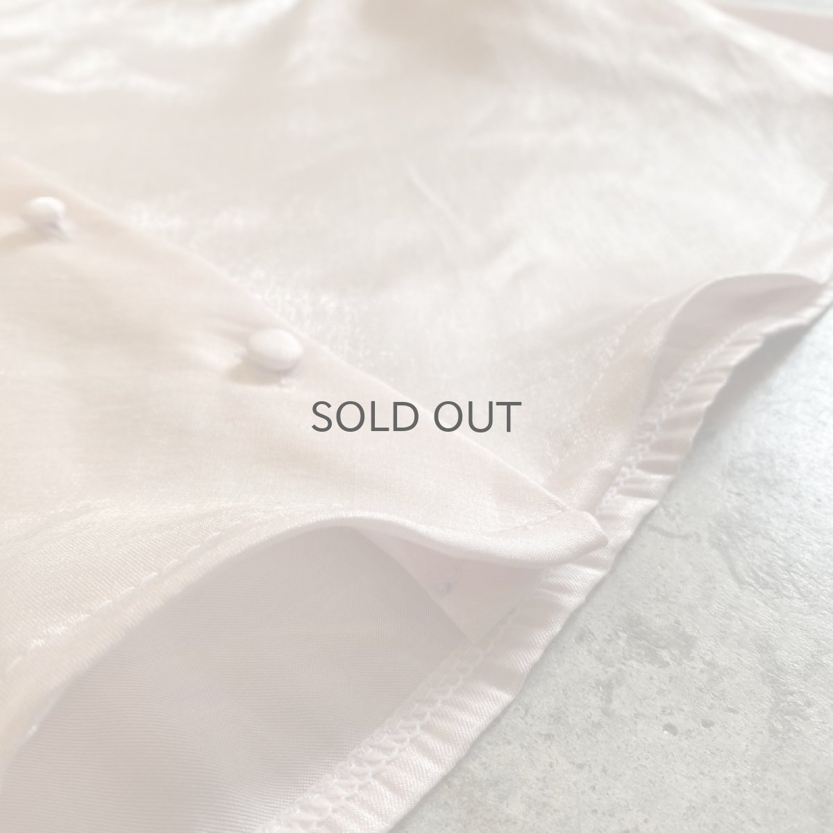 画像10: LUSTER PINK COLOR SHORT DESIGN L/S SHIRT / Ladies M (10)