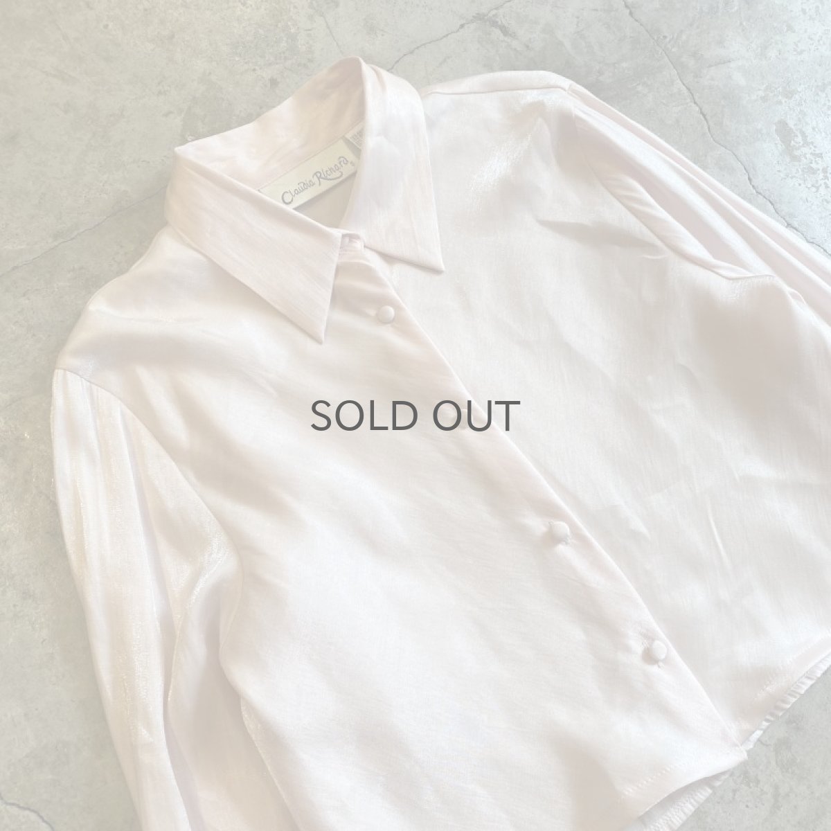 画像3: LUSTER PINK COLOR SHORT DESIGN L/S SHIRT / Ladies M (3)