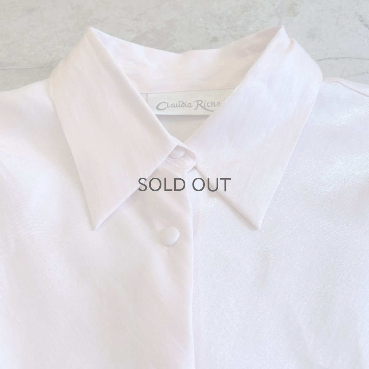 画像5: LUSTER PINK COLOR SHORT DESIGN L/S SHIRT / Ladies M (5)