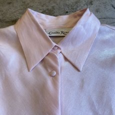 画像5: LUSTER PINK COLOR SHORT DESIGN L/S SHIRT / Ladies M (5)