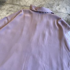 画像11: TWO FACE OPEN COLLAR DESIGN PATTERN L/S SHIRT / Ladies L (11)