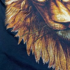 画像5: 90's LION FACE PRINTED S/S TEE / Mens L / MADE IN USA (5)