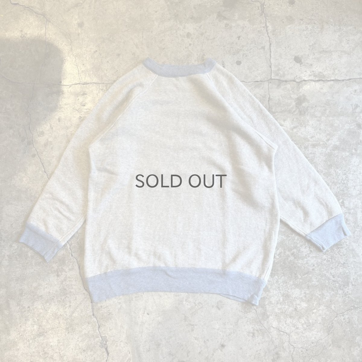 画像1: OLD RIB COLOR DESIGN L/S SWEAT / Ladies L (1)