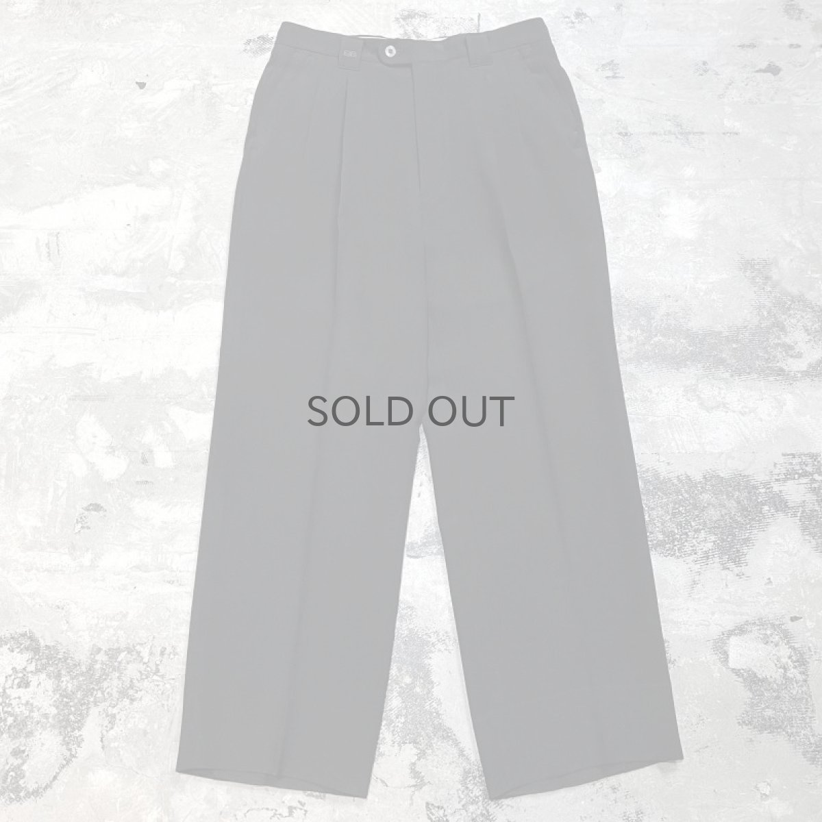 画像1: 【BALENCIAGA】DOUBLE POCKET STRAIGHT SLACKS / W31 (1)