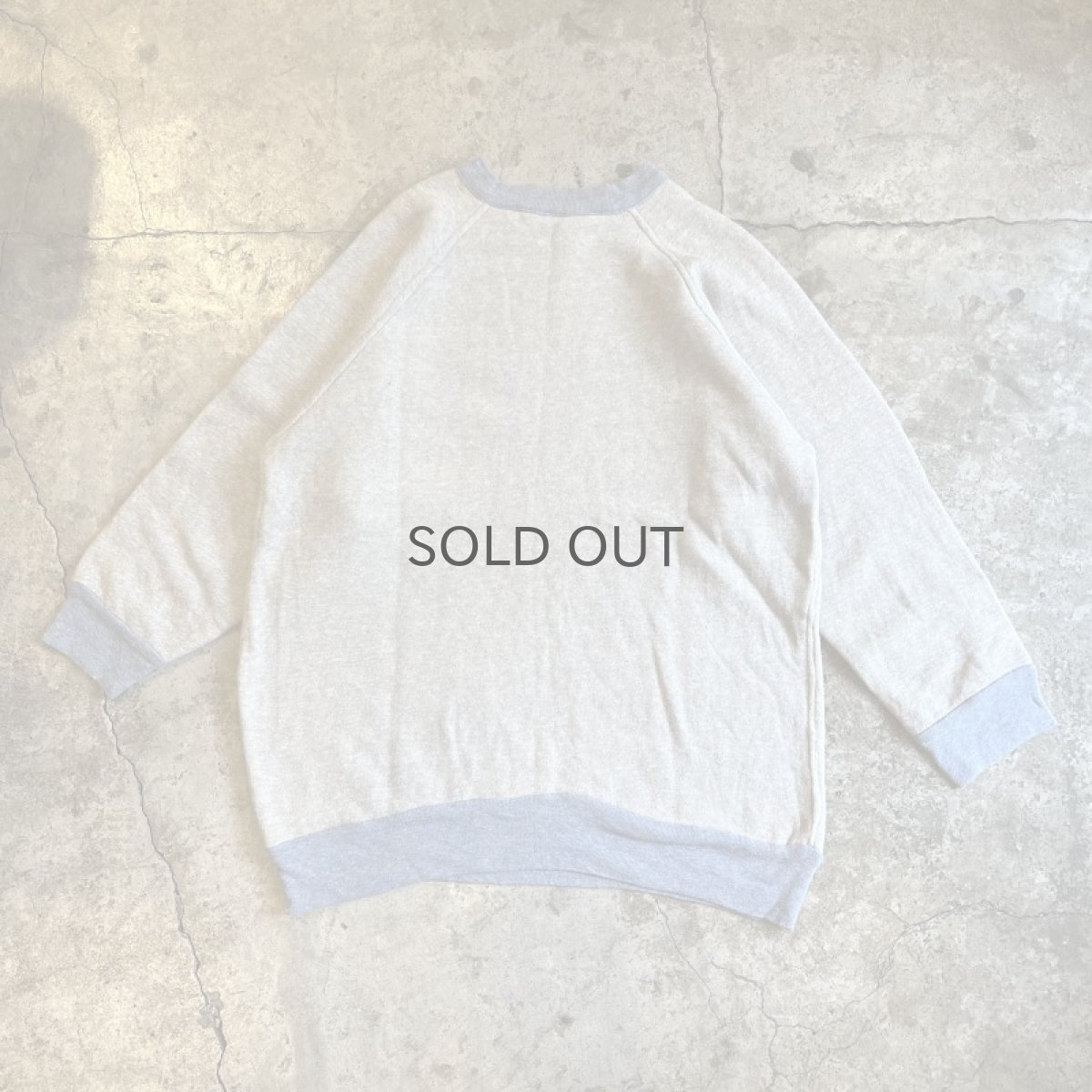 画像2: OLD RIB COLOR DESIGN L/S SWEAT / Ladies L (2)