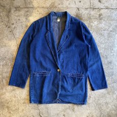 画像1: TAILORED DESIGN DENIM JACKET / Ladies S(M) / MADE IN USA (1)