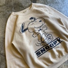 画像3: 90's "SNOOPY" FRONT PRINTED DESIGN COLOR SWEAT / Ladies L (3)