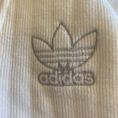 画像5: 【adidas】ONE POINT EMBROIDERY RIB THERMAL DESIGN HALF ZIP SWEAT / Ladies L (5)