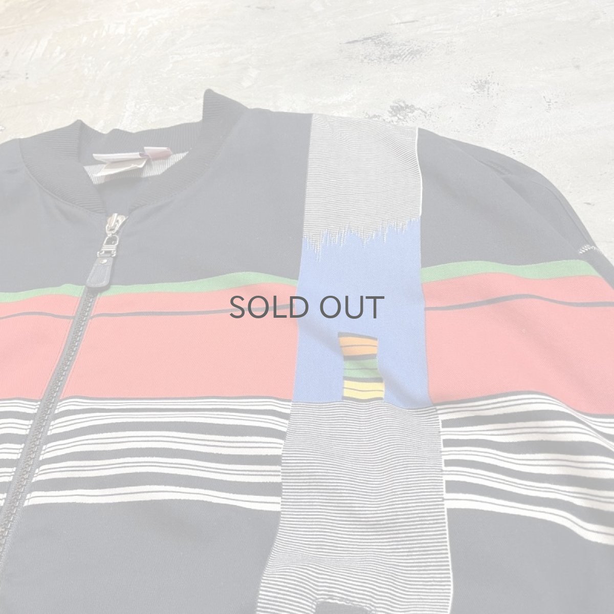 画像4: 80's MULTI PATTERN ZIP UP BLOUSON / Mens M / MADE IN USA (4)