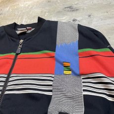 画像4: 80's MULTI PATTERN ZIP UP BLOUSON / Mens M / MADE IN USA (4)