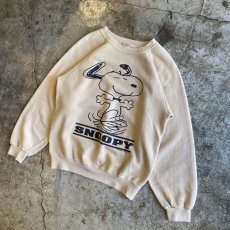 画像4: 90's "SNOOPY" FRONT PRINTED DESIGN COLOR SWEAT / Ladies L (4)