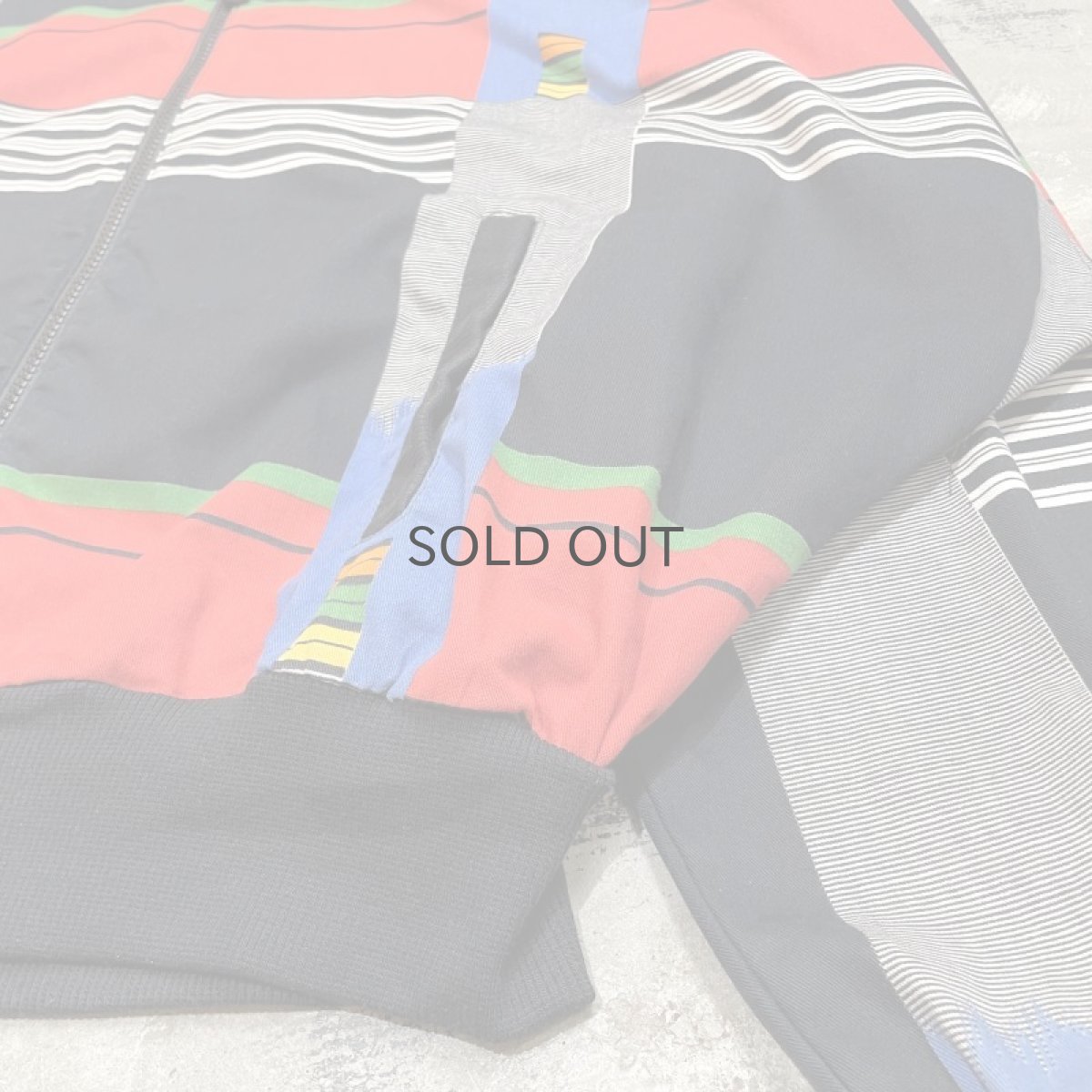 画像7: 80's MULTI PATTERN ZIP UP BLOUSON / Mens M / MADE IN USA (7)