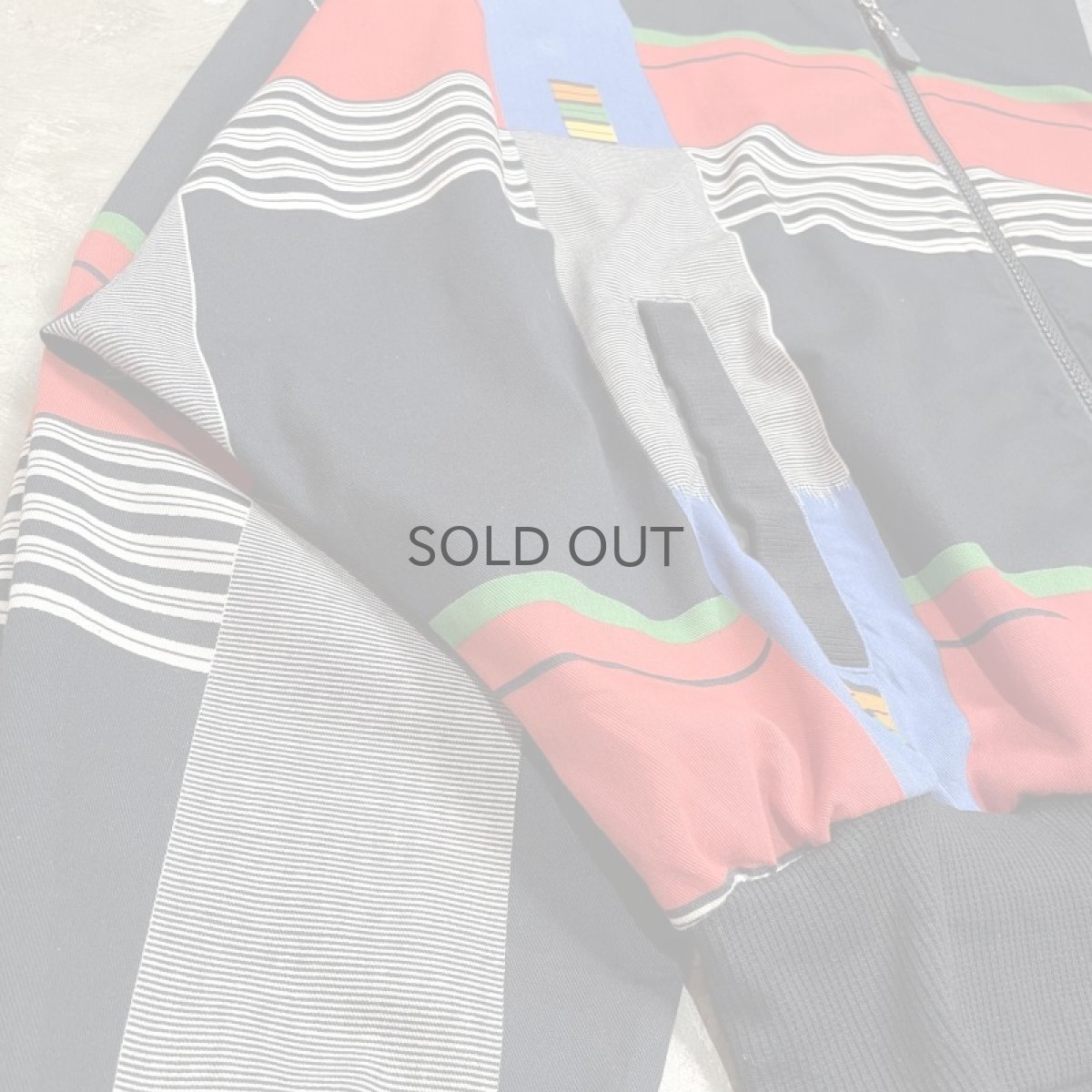 画像5: 80's MULTI PATTERN ZIP UP BLOUSON / Mens M / MADE IN USA (5)