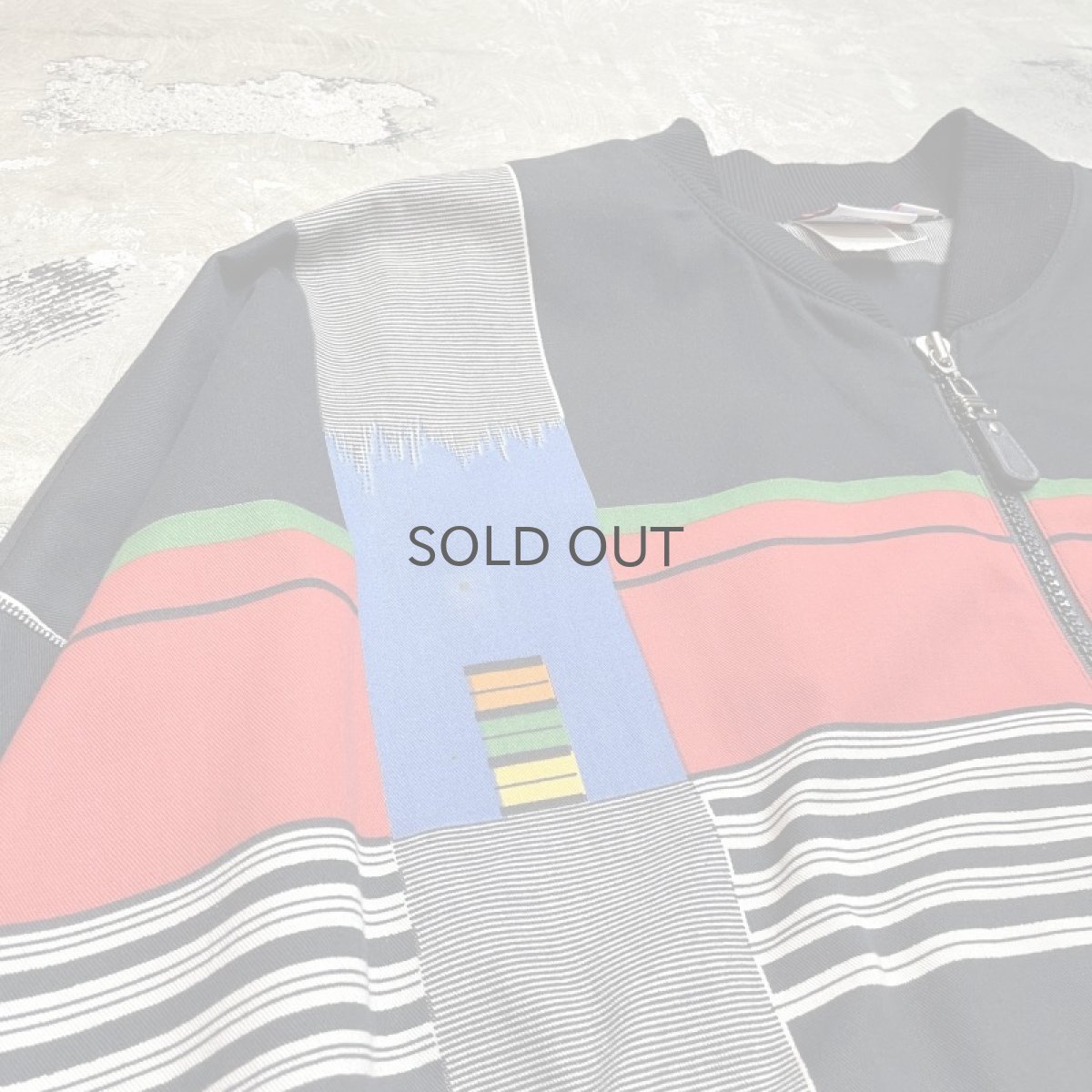 画像3: 80's MULTI PATTERN ZIP UP BLOUSON / Mens M / MADE IN USA (3)