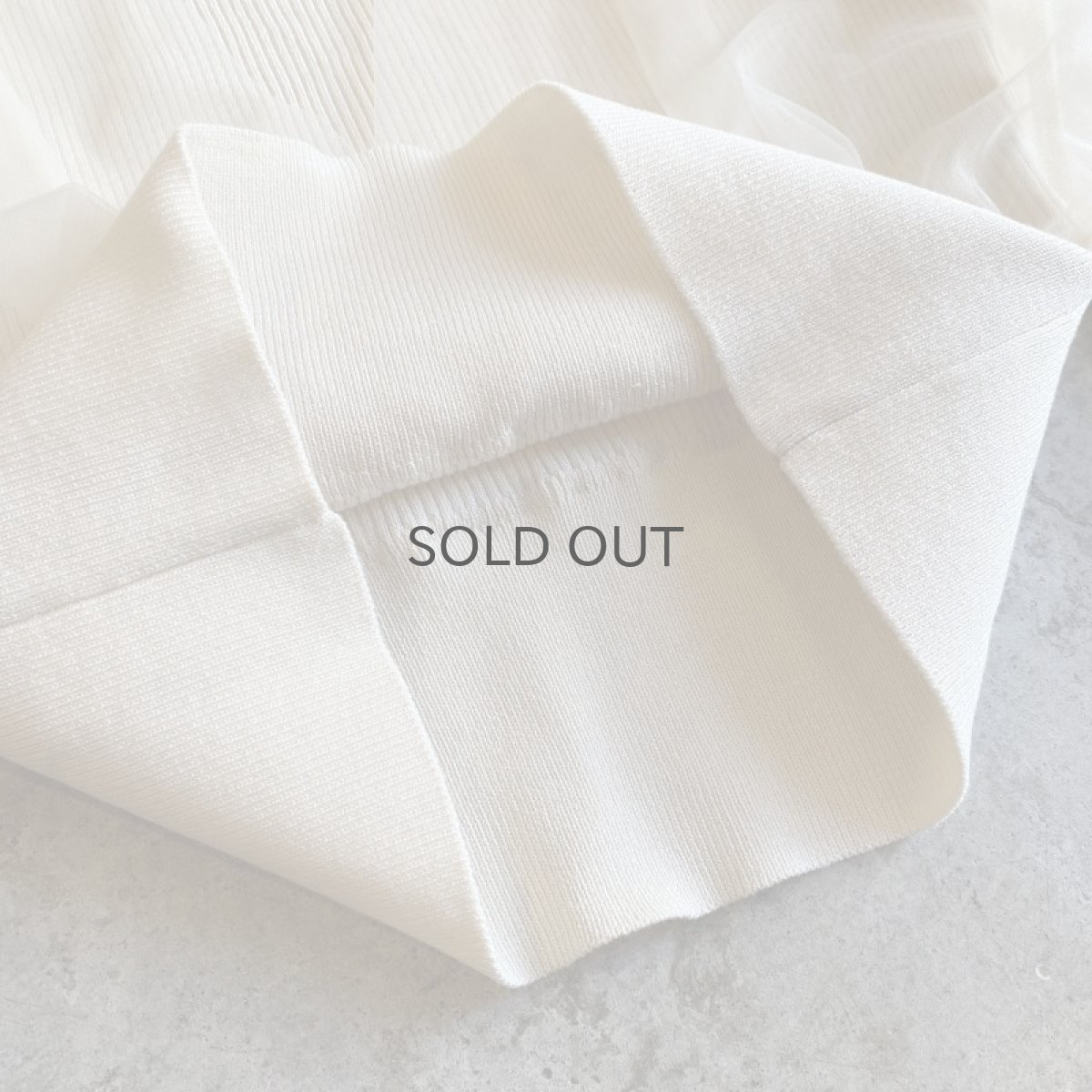 画像9: CROSS DESIGN TULLE LAYERED TOPS / Ladies M (9)