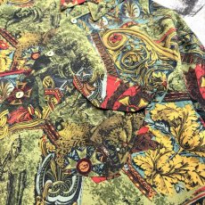 画像4: ALL OVER PATTERN ART GRAPHIC L/S SHIRT / Mens L (4)