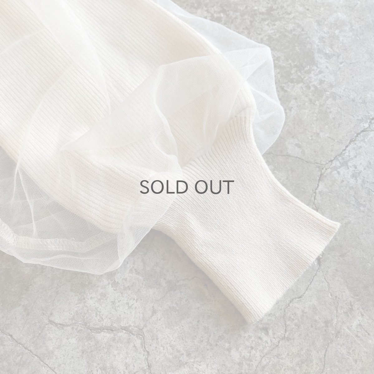 画像8: CROSS DESIGN TULLE LAYERED TOPS / Ladies M (8)