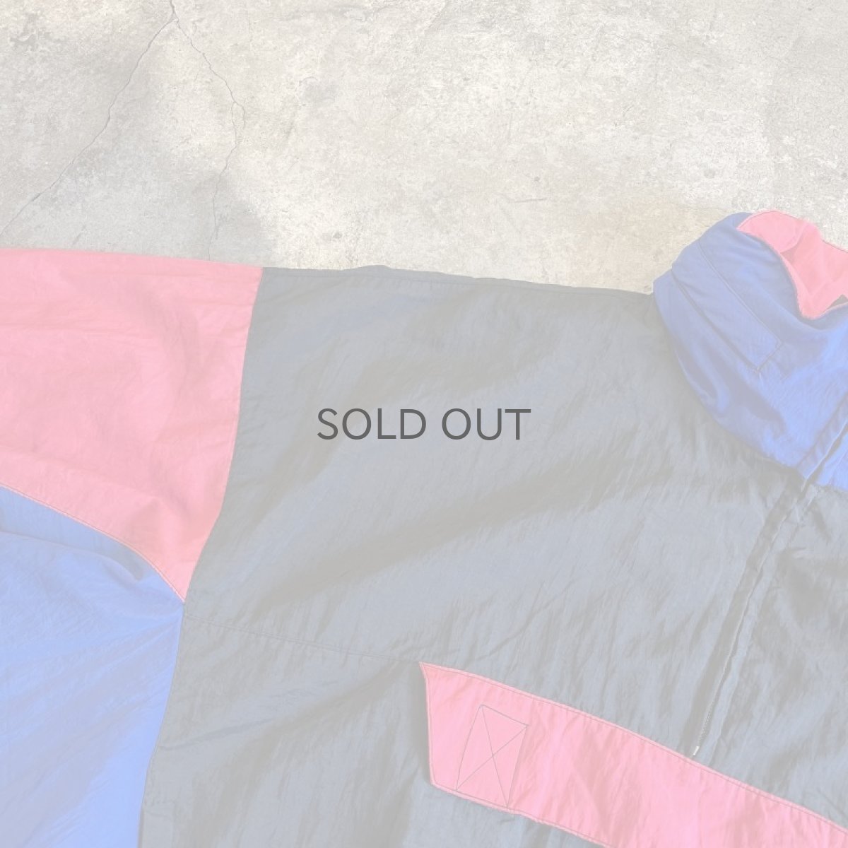 画像9: THREE COLOR DESIGN HALF ZIP UP NYLON ANORAK JACKET / Ladies L(M) (9)