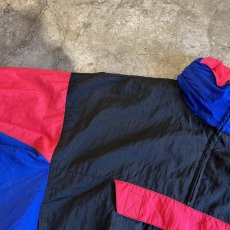 画像9: THREE COLOR DESIGN HALF ZIP UP NYLON ANORAK JACKET / Ladies L(M) (9)