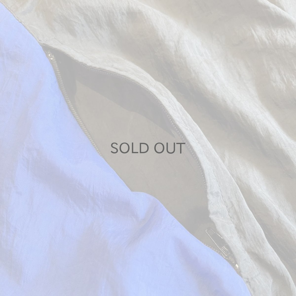 画像12: THREE COLOR DESIGN HALF ZIP UP NYLON ANORAK JACKET / Ladies L(M) (12)