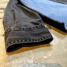 画像7: 90's BICOLOR SWITCHE DENIM B/D LONG SLEEVE SHIRT / Mens XL (7)