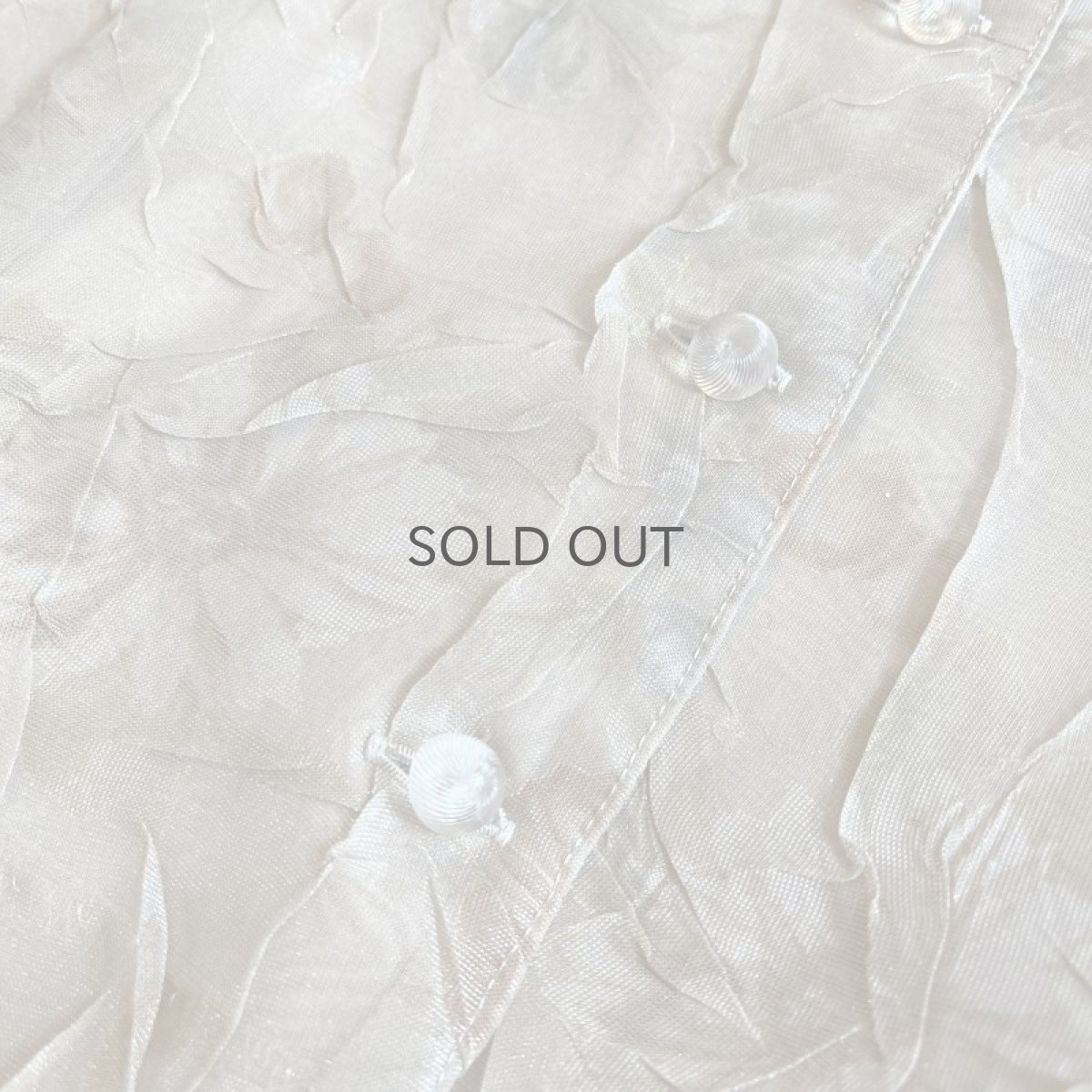 画像10: PALE TONE FLORAL PATTERN WASHER DESIGN SHEER L/S SHIRT / Ladies M (10)