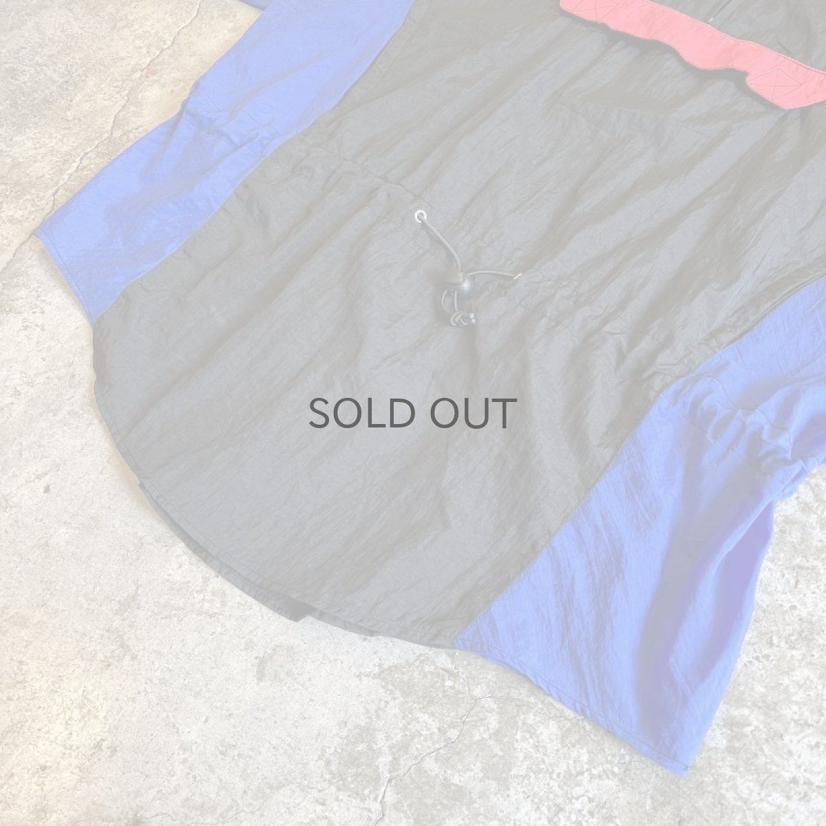 画像4: THREE COLOR DESIGN HALF ZIP UP NYLON ANORAK JACKET / Ladies L(M) (4)