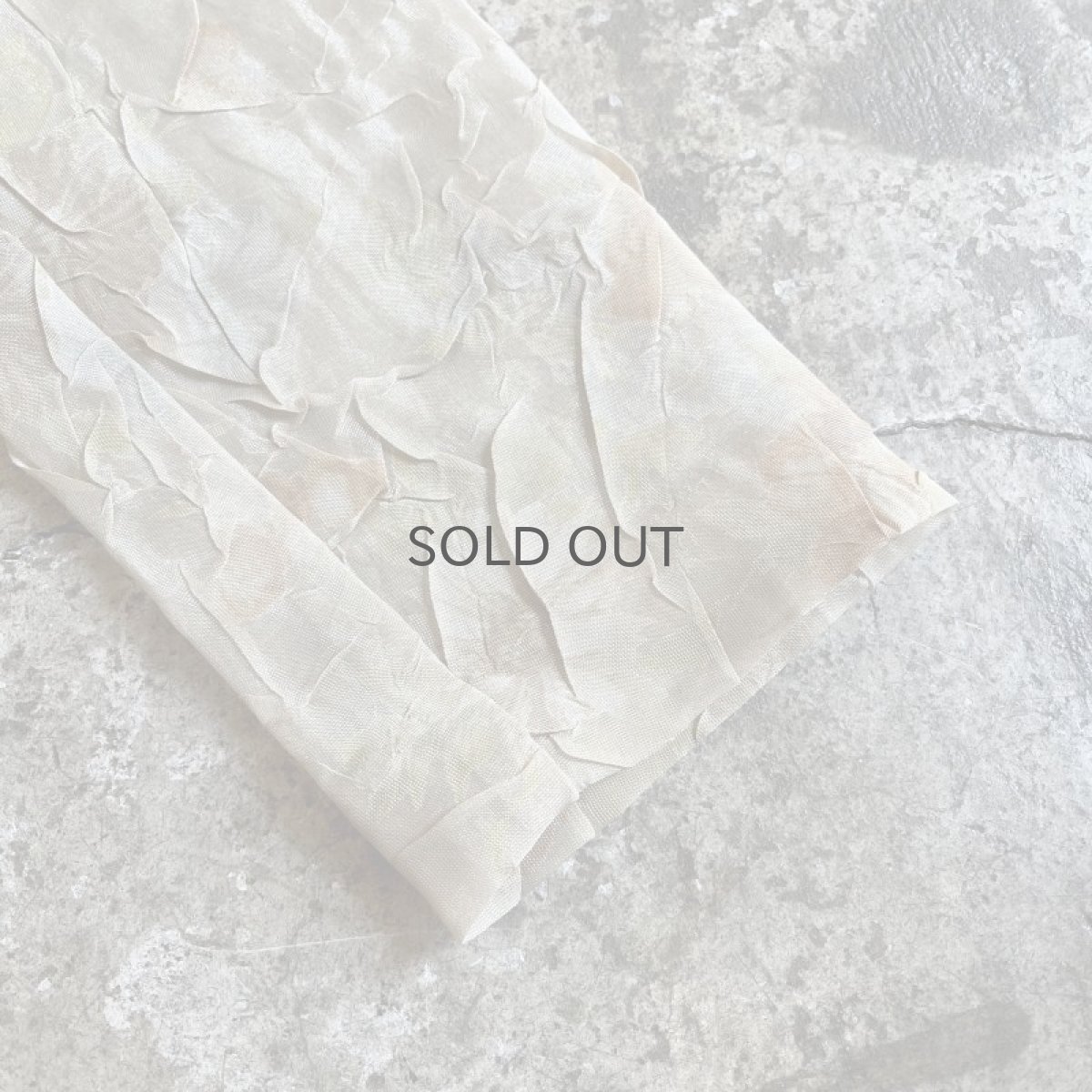 画像6: PALE TONE FLORAL PATTERN WASHER DESIGN SHEER L/S SHIRT / Ladies M (6)