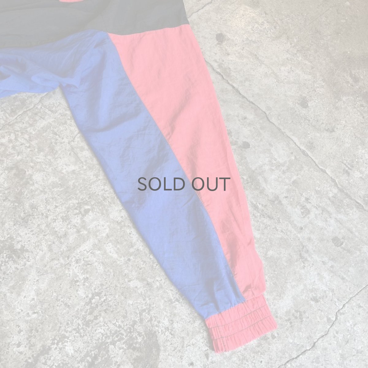 画像6: THREE COLOR DESIGN HALF ZIP UP NYLON ANORAK JACKET / Ladies L(M) (6)