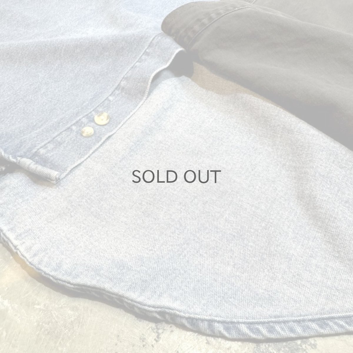 画像8: 90's BICOLOR SWITCHE DENIM B/D LONG SLEEVE SHIRT / Mens XL (8)