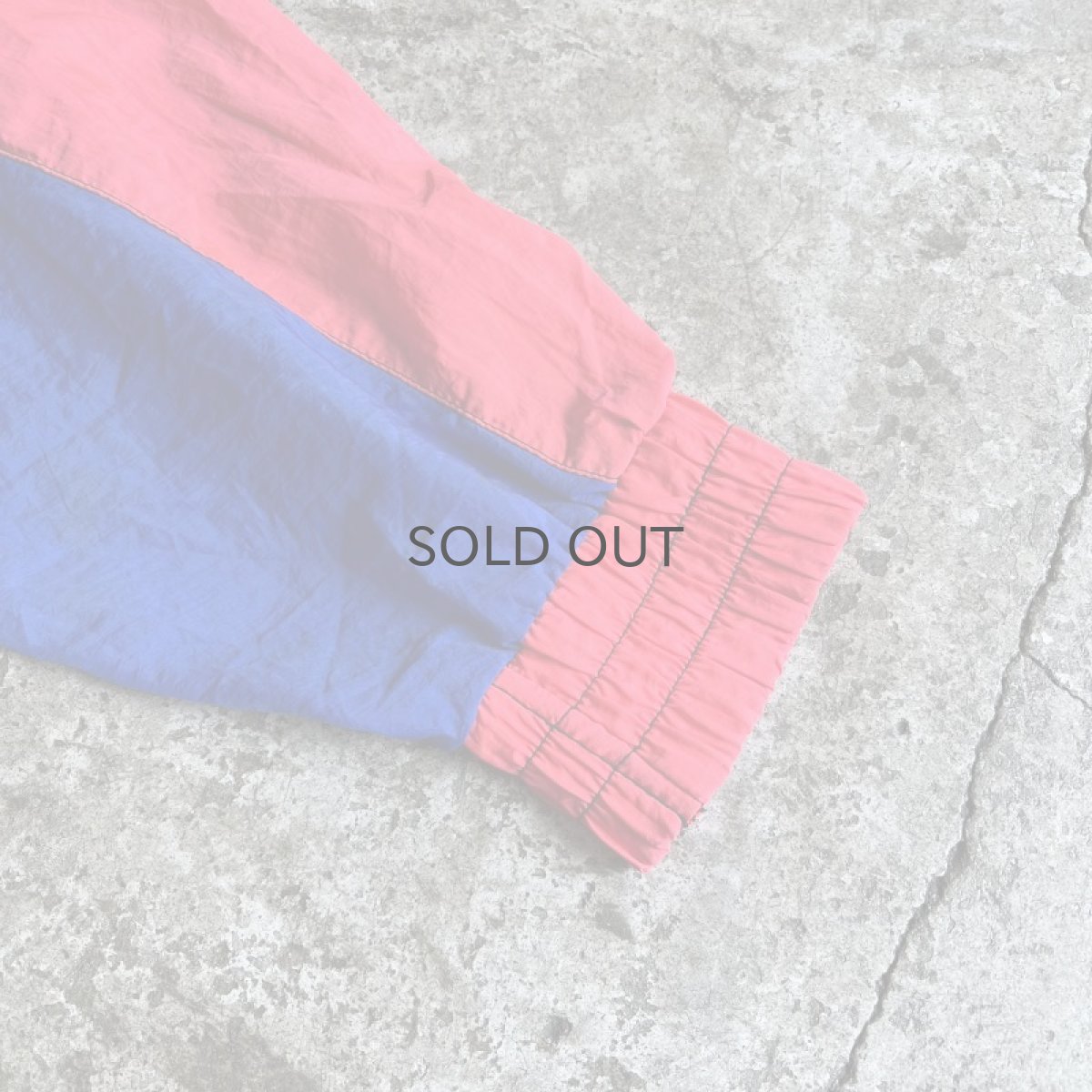 画像5: THREE COLOR DESIGN HALF ZIP UP NYLON ANORAK JACKET / Ladies L(M) (5)